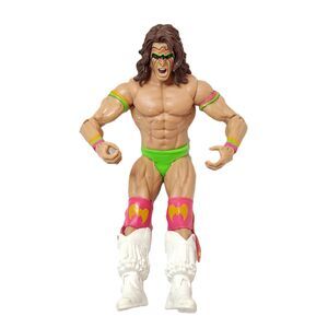 WWE Ultimate Warrior Mattel Basic Series 24 Action Figure 2012 Pink & Green